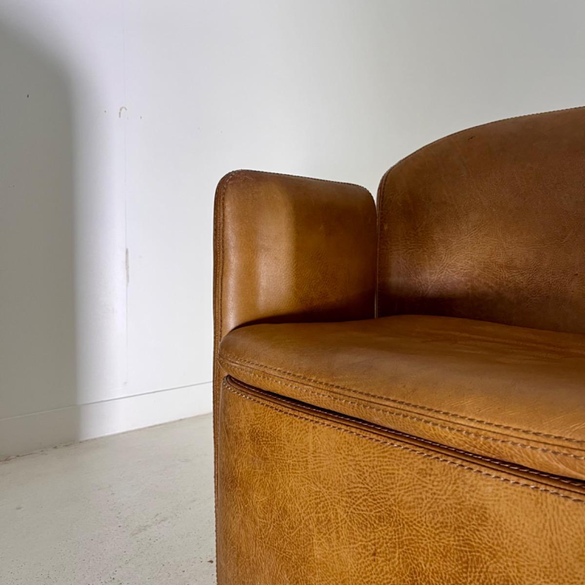 Pair of 1970 Leather armchairs 