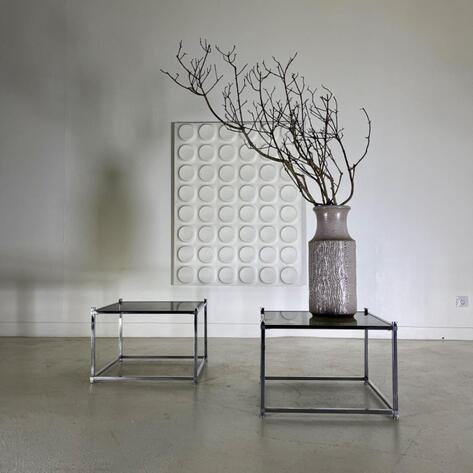Pair of 1970 side tables 