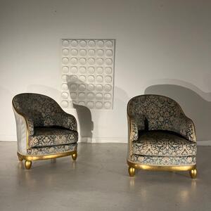 Pair of art deco armchairs 