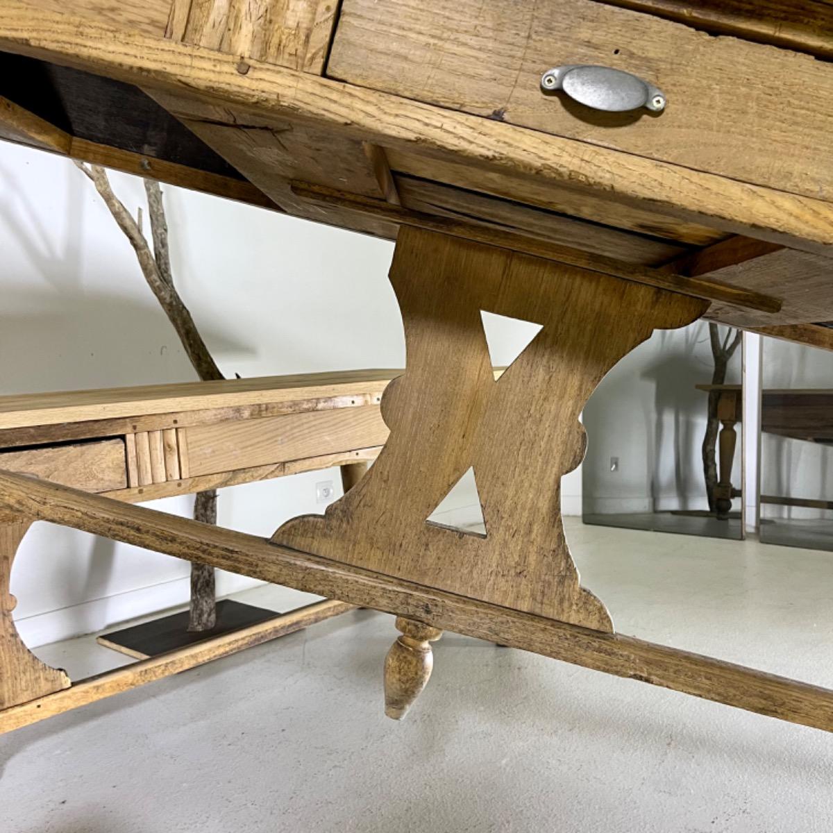 Pair of French 1880Refectory tables 