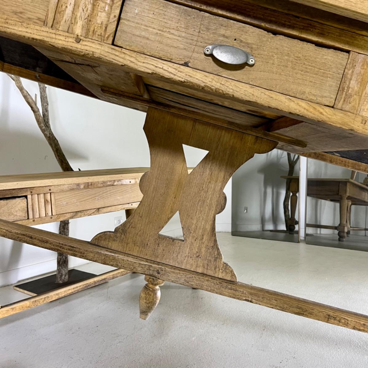 Pair of French 1880Refectory tables 