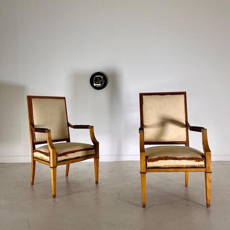 Pair of French 1940 armchairs 