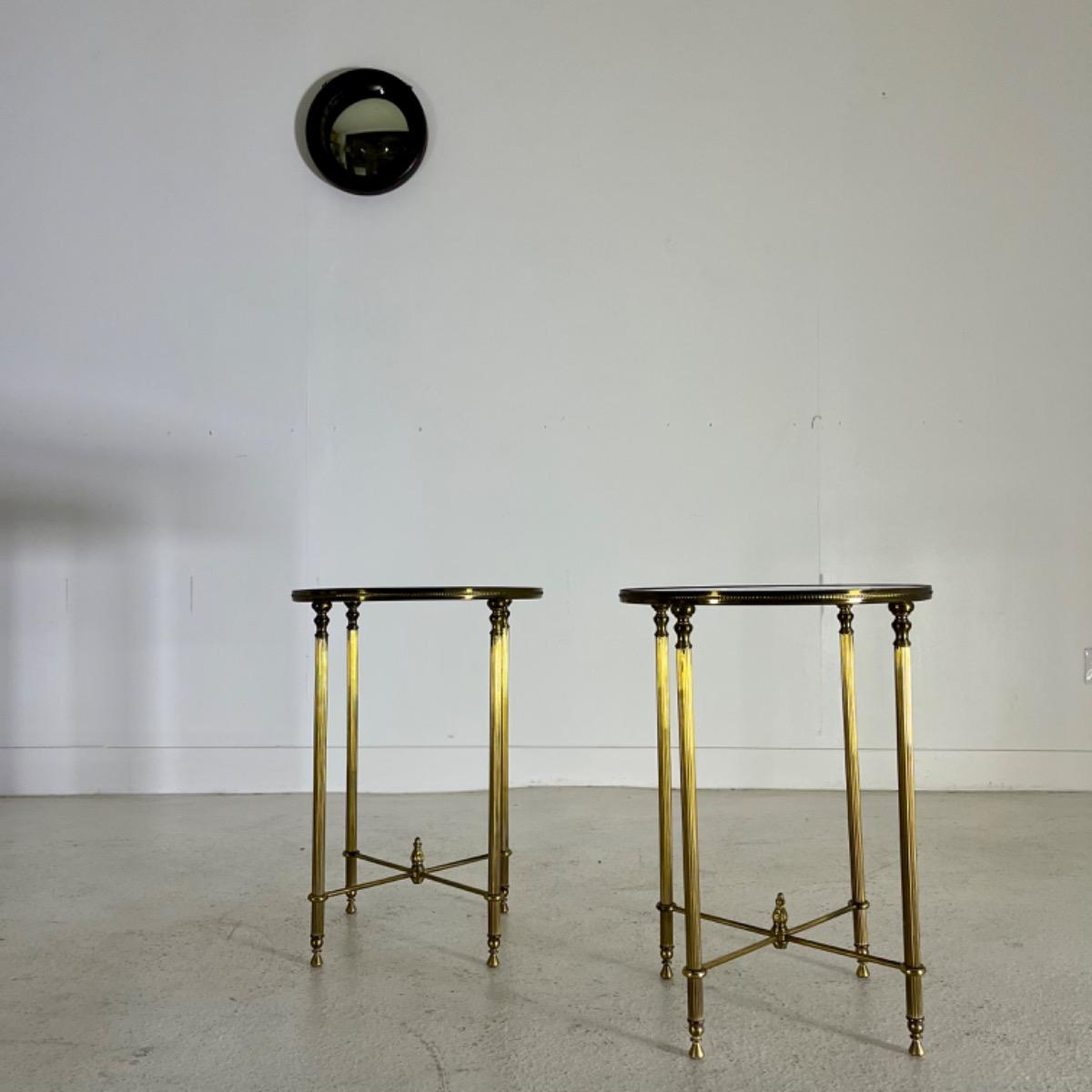 Pair of French 1960 side tables 