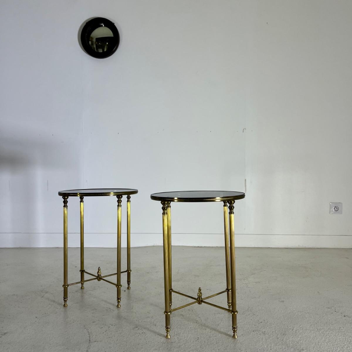Pair of French 1960 side tables 