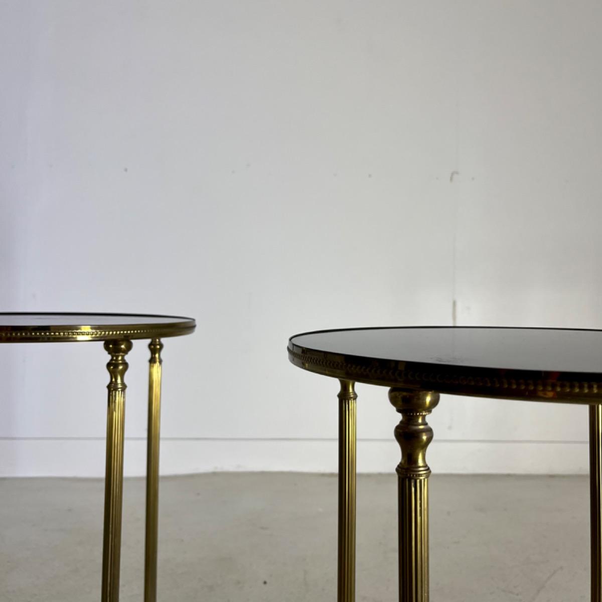 Pair of French 1960 side tables 