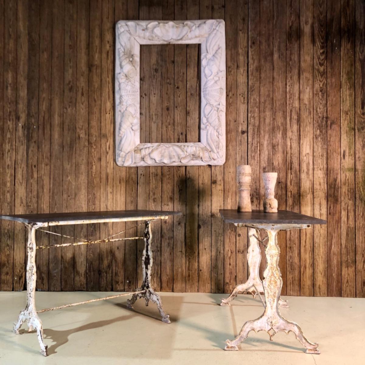 Pair of garden tables 