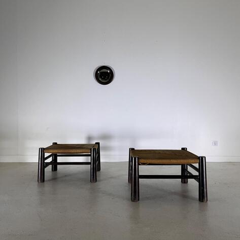 Pair of large 1940 stools 