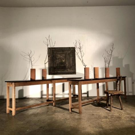 Pair of large console tables