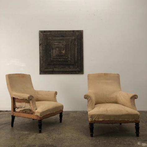Pair of Napoleon 3 armchairs