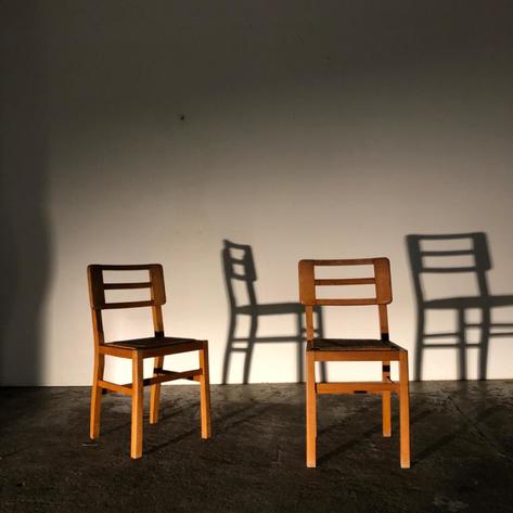 Pair of Pierre Cruege chairs