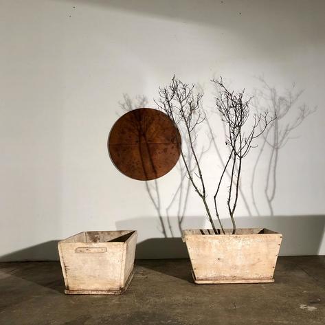 Pair of wooden buckets 