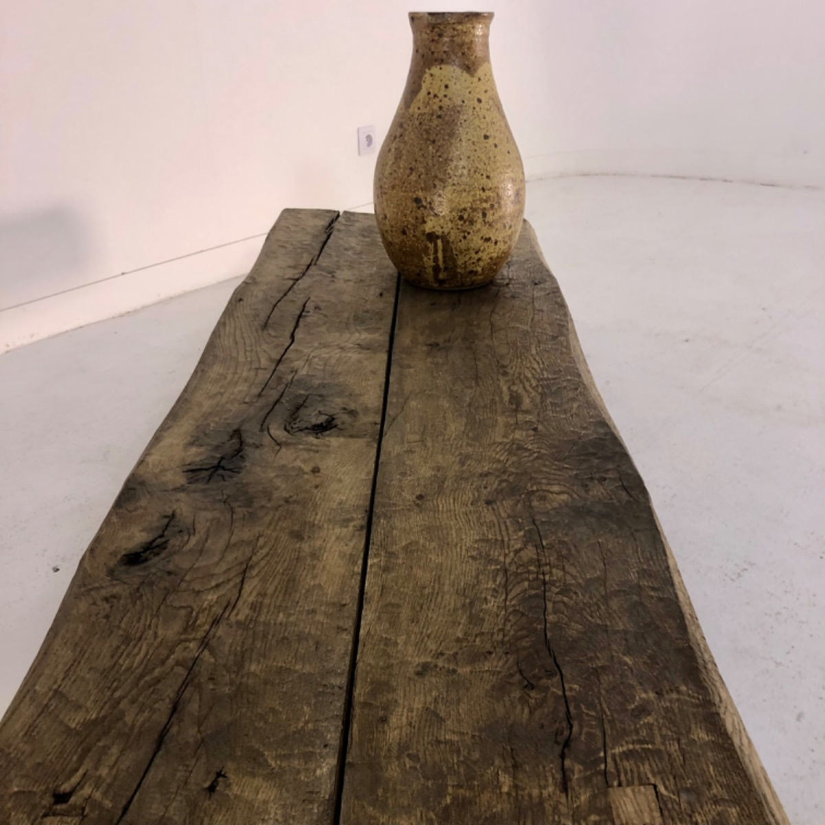 Primitive oak low table 