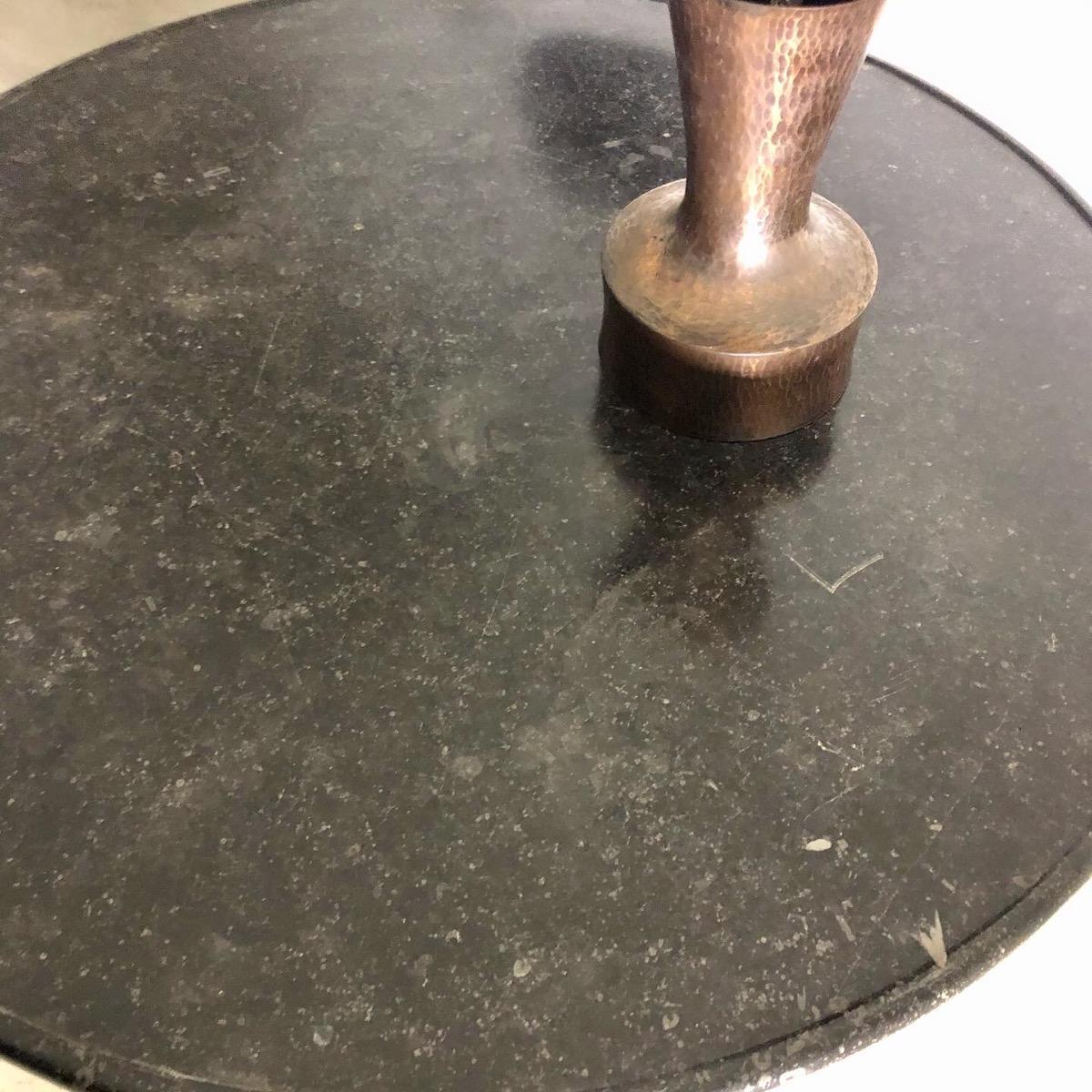 Primitive pedestal table 