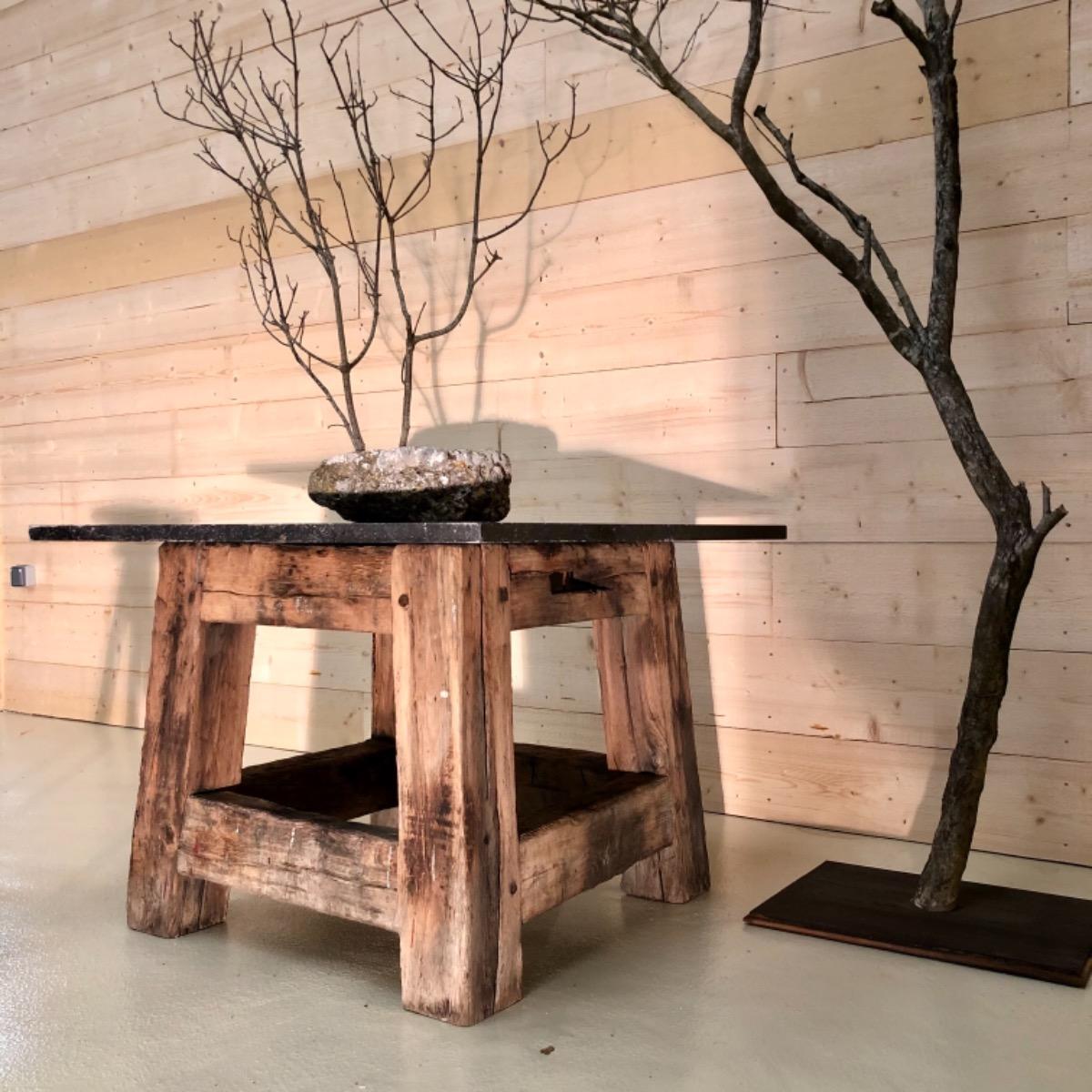 Blue stone on sale side table