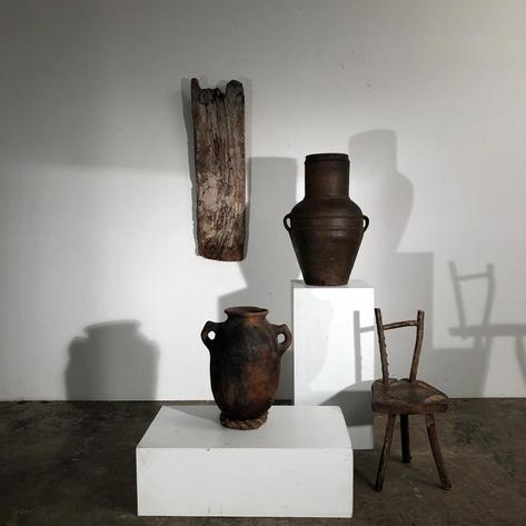 Primitive terra cotta vases