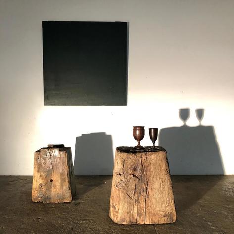 primitive wooden elements 