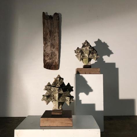 Rare 19 th stone finials 