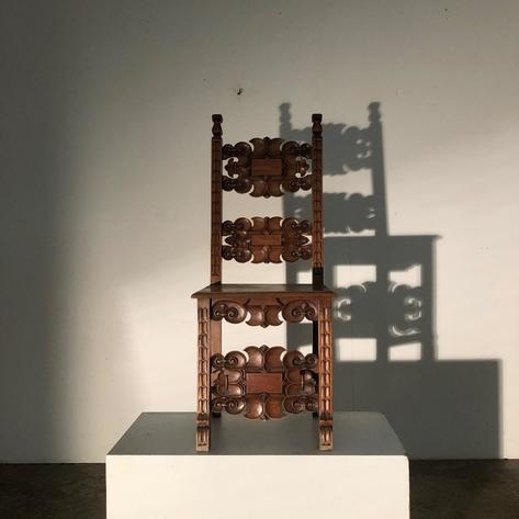 Sculptural chair circa 1880