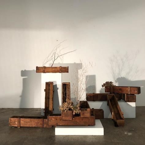 Set of 12 nice French  wooden boxes 