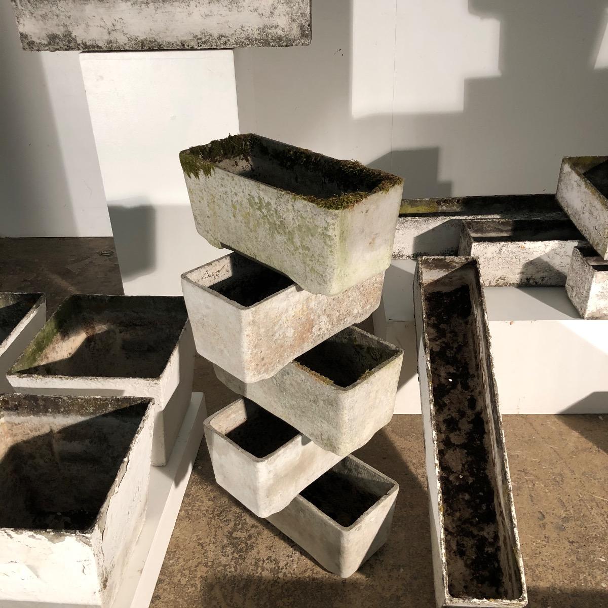 Set of  20 Willy guhl design planters