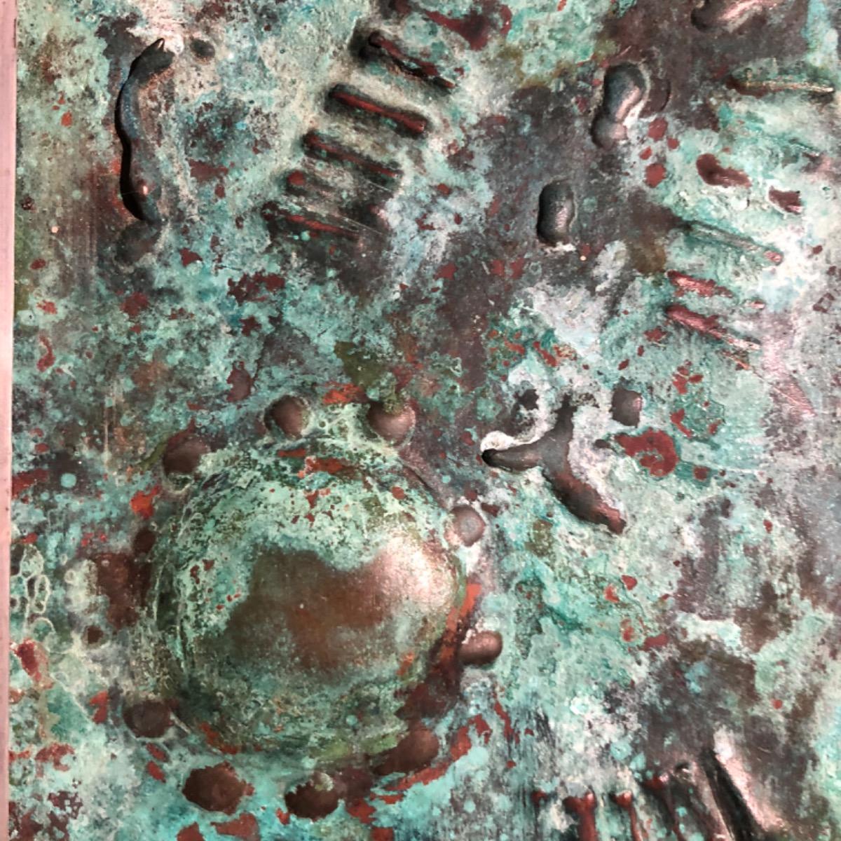 Set of 3 1970 metal sculpture 