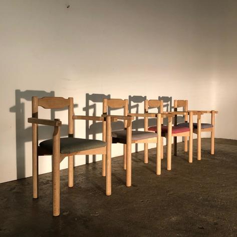 set of 4 1950 armchairs