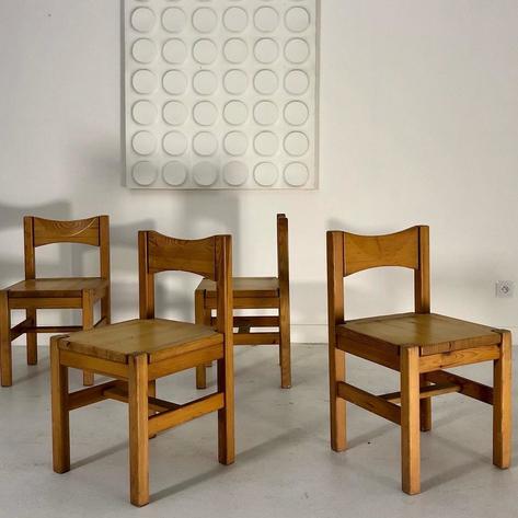 Set of 4 1970 chairs 