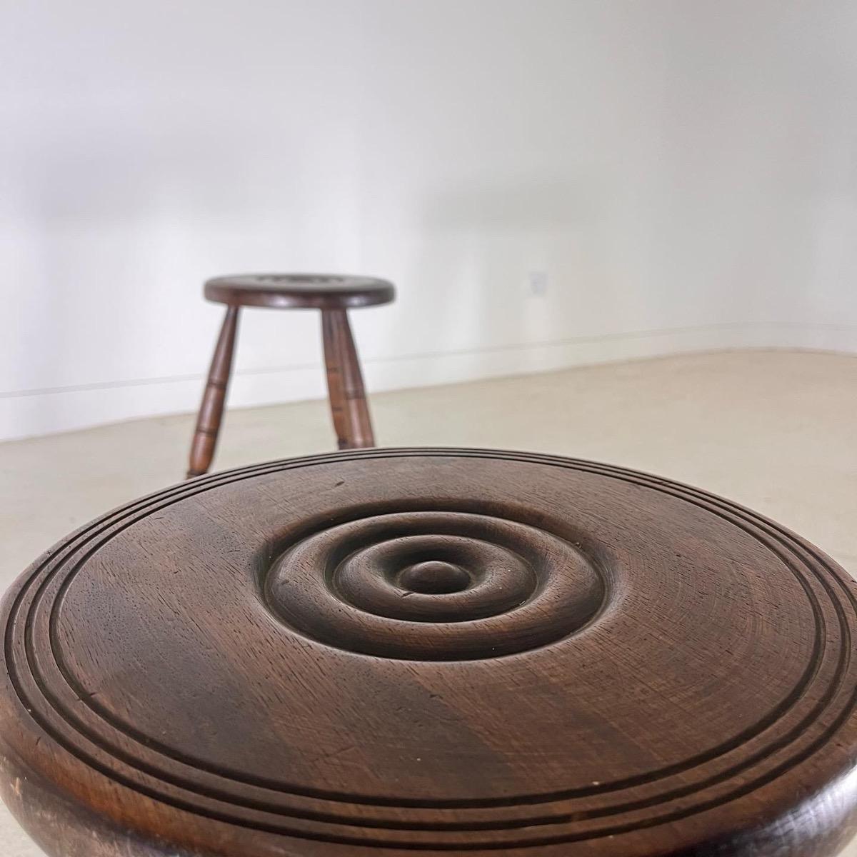 Set of 4 French 1930 stools 