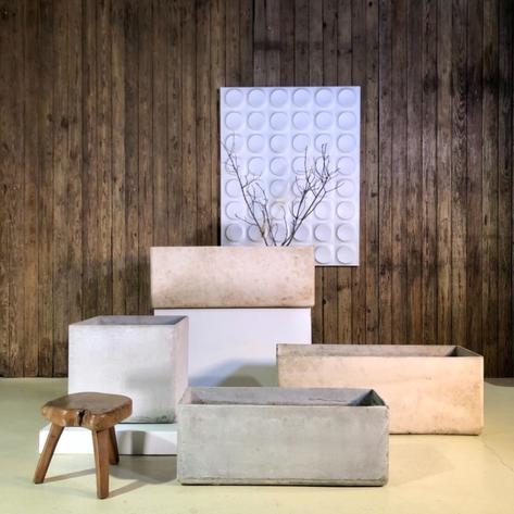 Set of 4 large Willy guhl planters 