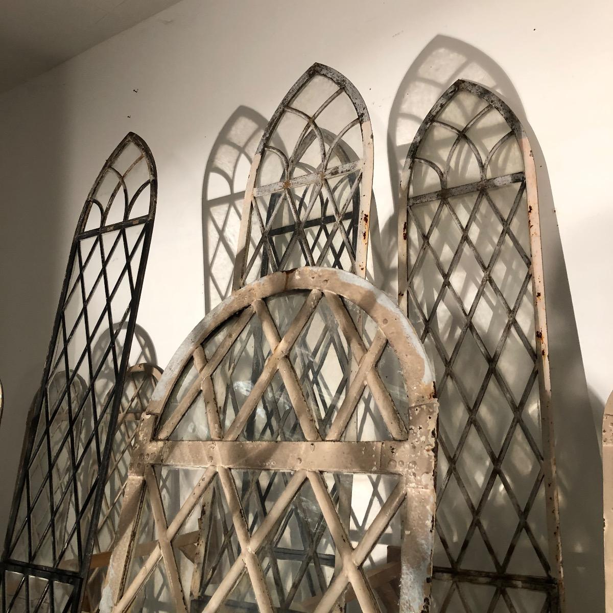 Set of metal windows circa 1880