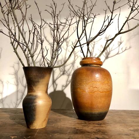 Two 1950 ceramic vases