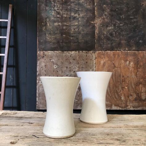 Two 1950 diabolo vases